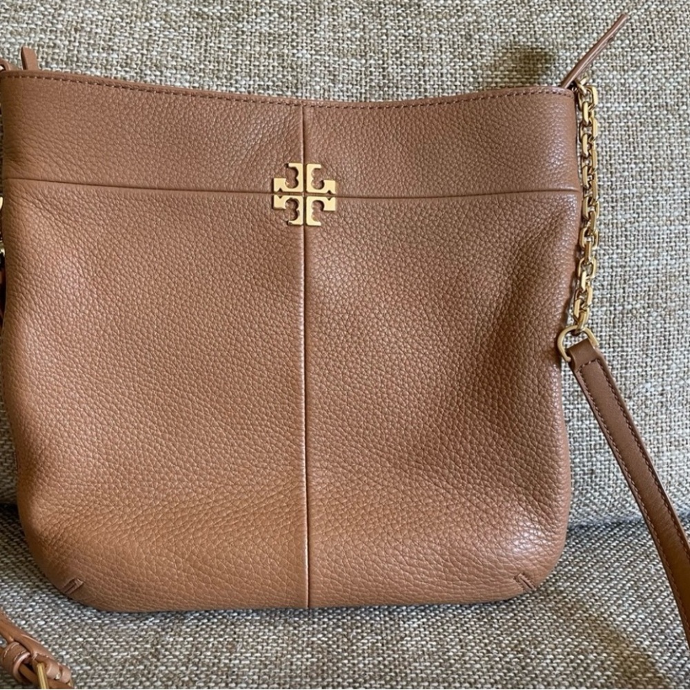 Tory Burch Brown Leather Crossbody Bag-EUC